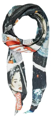Produktbild von Desigual Tuch Foxtrot Wrinkled Foulard Black mehrfarbig
