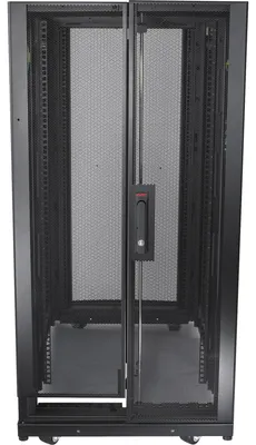 Zdjęcie produktu dla APC NetShelter SX 24U 600mm x 1070mm Deep Enclosure, Stojak wolnostojący, 24U, 1360,78 kg, Zamek, Regulowane nóżki, Kółka