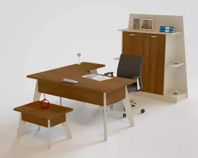 Produktbild von Eckschreibtisch Designer Holzmöbel Bürotisch Arbeitszimmer Tisch Neu