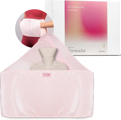 Produktbild von nujë Wärmflasche & Gürtell 1,2L – für Rücken, Bauch & Nacken