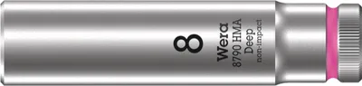 Obrázok produktu pre Wera 8790 HMA, Pätica, 1/4", Metrický, 1 hlava/hlavy, 8 mm, 1,1 cm