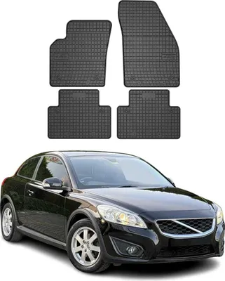 Zdjęcie produktu dla 2006-2012 gumowe dywaniki podłogowe Volvo C30 czarne 4 szt