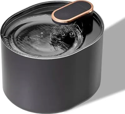 Produktbild von 3L Katzenbrunnen, Ultra leiser Wasserbrunnen katzen, Automatischer Trinkbrunnen für Katzen und Hunde, Eingebautes LED Licht, für Katzen Hunde