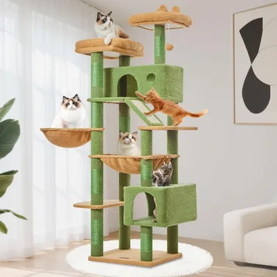Immagine prodotto di Albero per gatti di grandi dimensioni, con diverse piattaforme di riposo e tiragraffi