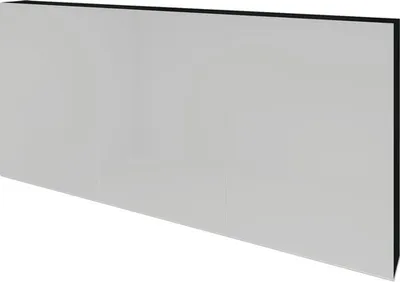 Produktbild von Spiegelschrank Sanox 140 x 12 x 65 cm schwarz matt 3-türig doppelt verspiegelt