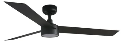 Produktbild von DC Deckenventilator mit LED Beleuchtung und Fernbedienung Cruiser Schwarz 132 cm