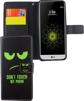 Produktbild von Handyhülle Tasche für Handy LG G6 Dont Touch My Phone Grün