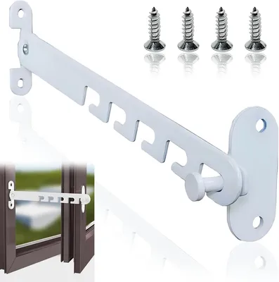 Produktbild von Fenster Kipp Regler Ohne Bohren Fensterfeststeller UV Feuchtigkeitsbeständig.