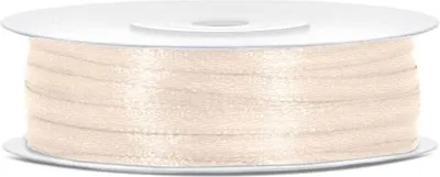 Produktbild von 50m Satin Geschenkband hellcreme 3mm breit