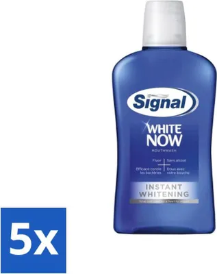 Productafbeelding van Signal – White Now – Mondwater – 0% alcohol – 500 ml - Voordeelverpakking - 5 stuks