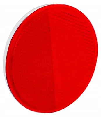 Produktbild von DBautomotive Runder Reflektor 75mm selbstklebend rot
