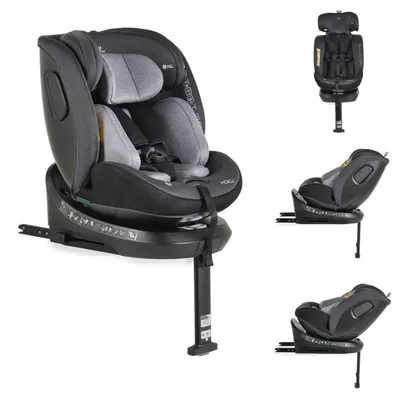 Produktbild von Cangaroo Kindersitz Hoku i-Size (40-150cm) Gruppe 0+/1/2/3, Isofix, Stützfuß grau