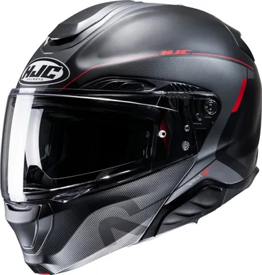 Produktbild von HJC RPHA91 COMBUST Klapphelm schwarz-rot MC1SF S S in rot/schwarz