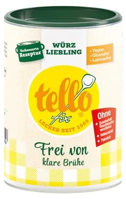 Produktbild von tellofix Klare Delikatess-Suppe 'Frei von' 650g