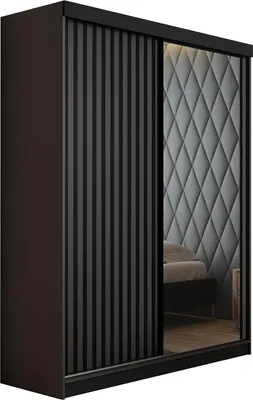 Produktbild von KIER FURNITURE Mehrzweckschrank MALANI 138 - Graphit Anthrazit 138x205x59 cm