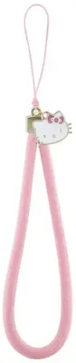 Zdjęcie produktu dla Zawieszka Na Telefon Hello Kitty Nylon Cord Kitty Head Różowy