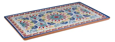 Produktbild von APS 84680 GN 1/1 Tablett ARABESQUE, Antirutsch-Füße, 53 x 32,5 cm, Höhe 2 cm, Melamin, Dekor/Terracottaoptik
