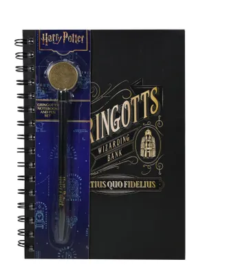 Produktbild von Harry Potter – Gringotts – A5-Notizbuch Premium + Kugelschreiber