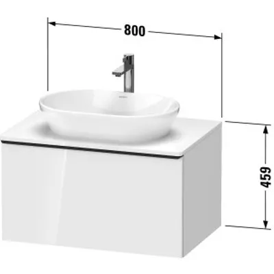 Produktbild von Duravit DE4947070550000 DN KWTU WH 800x550x459 Az 1 Ei