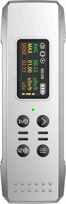 Immagine prodotto di Rilevatore di radiazioni nucleari portatile, contatore Geiger portatile, display TFT da 0,96 pollici, raggi X, raggi γ, strumento di rilevamento dei raggi β, allarme in tempo reale per la dose cumulativa media, tester radioattivo domestico