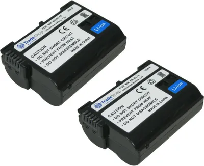 Produktbild von 2x Hochleistungs Li-Ion Akku EN-EL15 für Nikon D500 D600 D610 D750 D850 D7000 D7100 D7200 D7500 D800 D800E D810 D810A D8000 1 V1 Kameras / 7V Ersatz Akku
