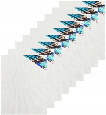 Produktbild von PE Leinwand Set 20x30 cm Baumwolle 9 Stück