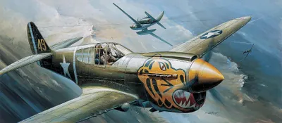 Produktbild von Modellbausatz Flugzeug 12468 – P-40E (1:72)