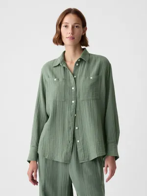 Produktbild von GAP Oversize-Musselin-Hemd 876065-00__S