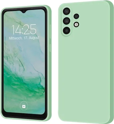 Produktbild von Hülle für Samsung Galaxy A32 5G Case Cover Bumper Silikon Softgrip Schutzhülle Farbe: Türkis