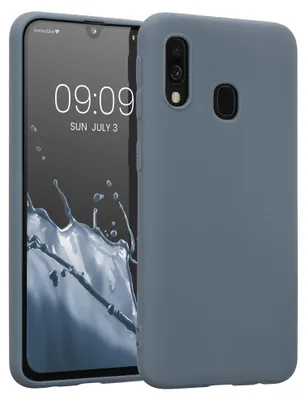 Produktbild von kwmobile Handyhülle für Samsung Galaxy A40 Hülle - TPU Case - Kabelloses Laden - Schutzhülle Cover in Dunkler Schiefer