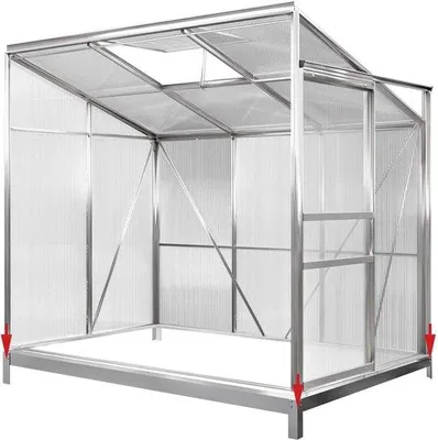 Productafbeelding van Famanu fundering voor kas, 190x122 cm - Inclusief montagemateriaal