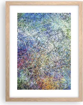 Produktbild von Gerahmtes Poster - Rahmen in heller Eiche - Abstraktion modern - 30x40 cm - Wand Bild - Wanddeko - Wandbilder - Wandposter - Bilderrahmen - Bilder - Kunstdruck - Wandbild - P2NPA30x40-3668