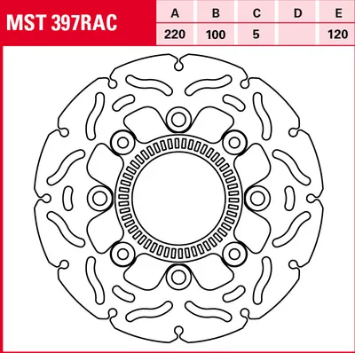 Produktbild von TRW Bremsscheibe Sportiv starr MST397RAC ER6f EX650C