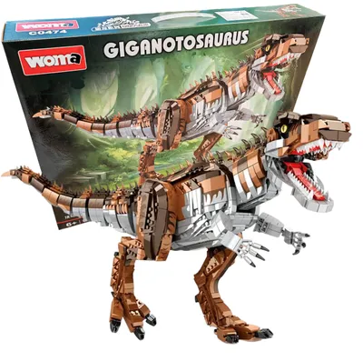 Produktbild von Lebula Konstruktionsspielzeug-Set, Mega-Figur, 2111 Teile, Dinosaurier Rex, Gigant