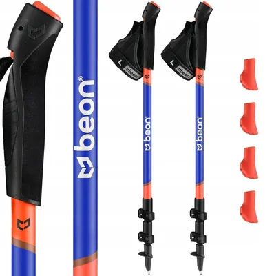 Zdjęcie produktu dla Kijki do Nordic Walking Beon Nx2 – regulowane, składane, z ergonomicznymi uchwytami