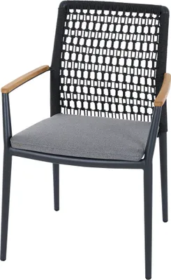 Produktbild von 3er Set Siena Garden Cortina Stapelsessel grau