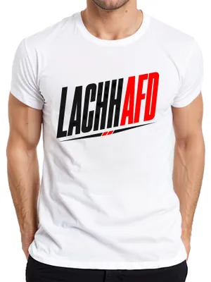 Produktbild von Lachhaft AFD Satire Politik Protest Statement Gegen Sarkasmus Herren T-Shirt, Weiß, XL