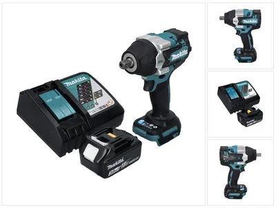 Obrázok produktu pre Akumulátorový rázový uťahovák Makita DTW 701 RF1 18 V 700 Nm 1/2" XPT Brushless + 1x akumulátor 3,0 Ah + nabíjačka