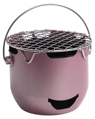 Produktbild von Tragbarer Holzkohle-Tischgrill mit Grillrost