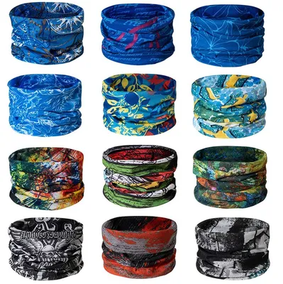 Productafbeelding van Multifunctionele sjaal - Magische hoofddoek - Elastische hoofdband - Bandana - UV-bestendig - Voor sport, paardrijden, motorrijden en wandelen