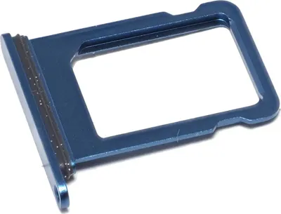 Produktbild von Simkartenhalter (Nano-SIM) passend für Apple iPhone 13 Mini (A2628), Originalersatz, Blau