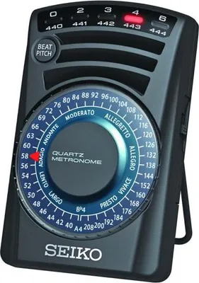 Zdjęcie produktu dla Metronom kwarcowy Seiko SQ-60 czarny