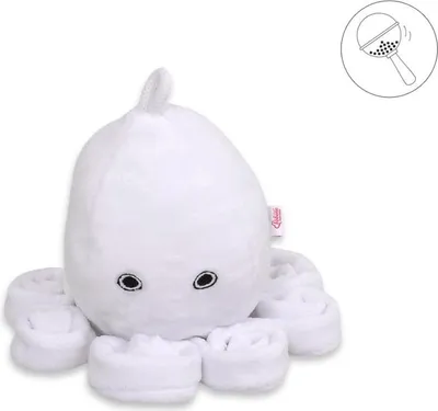 Immagine prodotto di Abbraccio di polpo, peluche con sonaglio e peluche liscio - ideale per i bambini