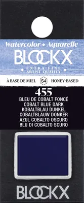 Produktbild von Blockx 3x Aquarellfarbe, 1/2 Näpfchen 1,5ml Dunkelkobaltblau 41455BXC