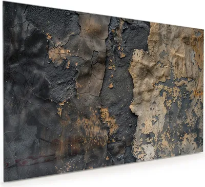 Produktbild von Küchenrückwand Spritzschutz Glas mit Motiv Abblätternde Farbe 40 x 40 cm