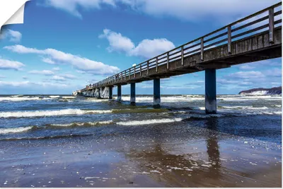 Produktbild von ARTland Poster Die Seebrücke in Zingst im Winter Größe: 30x20 cm