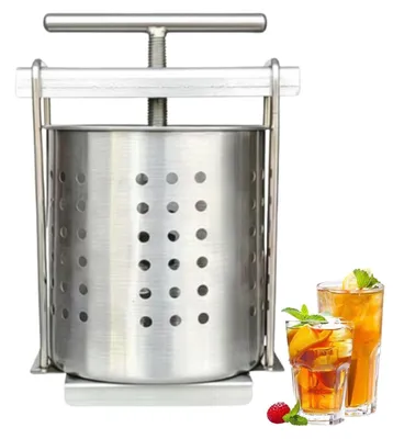 Image de Presse à fruits manuelle pour jus et vin, capacité de 2,5 litres