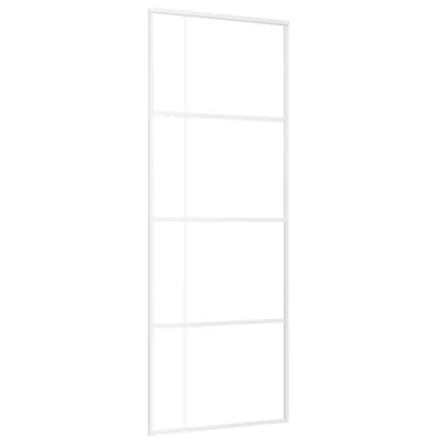 Immagine prodotto di Porta Scorrevole ESG Vetro e Alluminio 75x205 cm Bianca