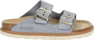 Produktbild von Rohde Natascia Velour basalt Damen Pantolette in Blau, Größe 40