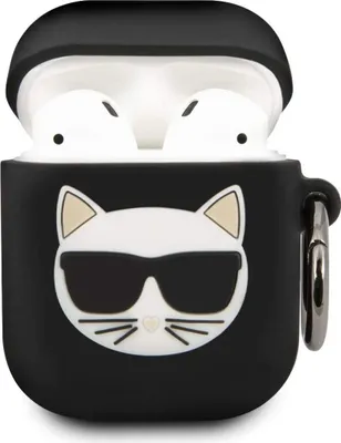 Produktbild von Karl Lagerfeld KLACA2SILCHBK 3700740479094, Hülle, Silikon, Schwarz, Weiß